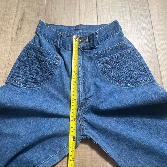 Vintage Women's H.I.S. Bareback High Waist Flare Jeans RARE - Picture 6 of 13